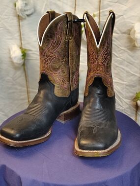 Dan Post Tan Leather Western Boot Interior